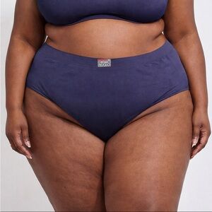 🌙 B158 - Pennington’s Voglo Indigo Blue High-Waisted Briefs